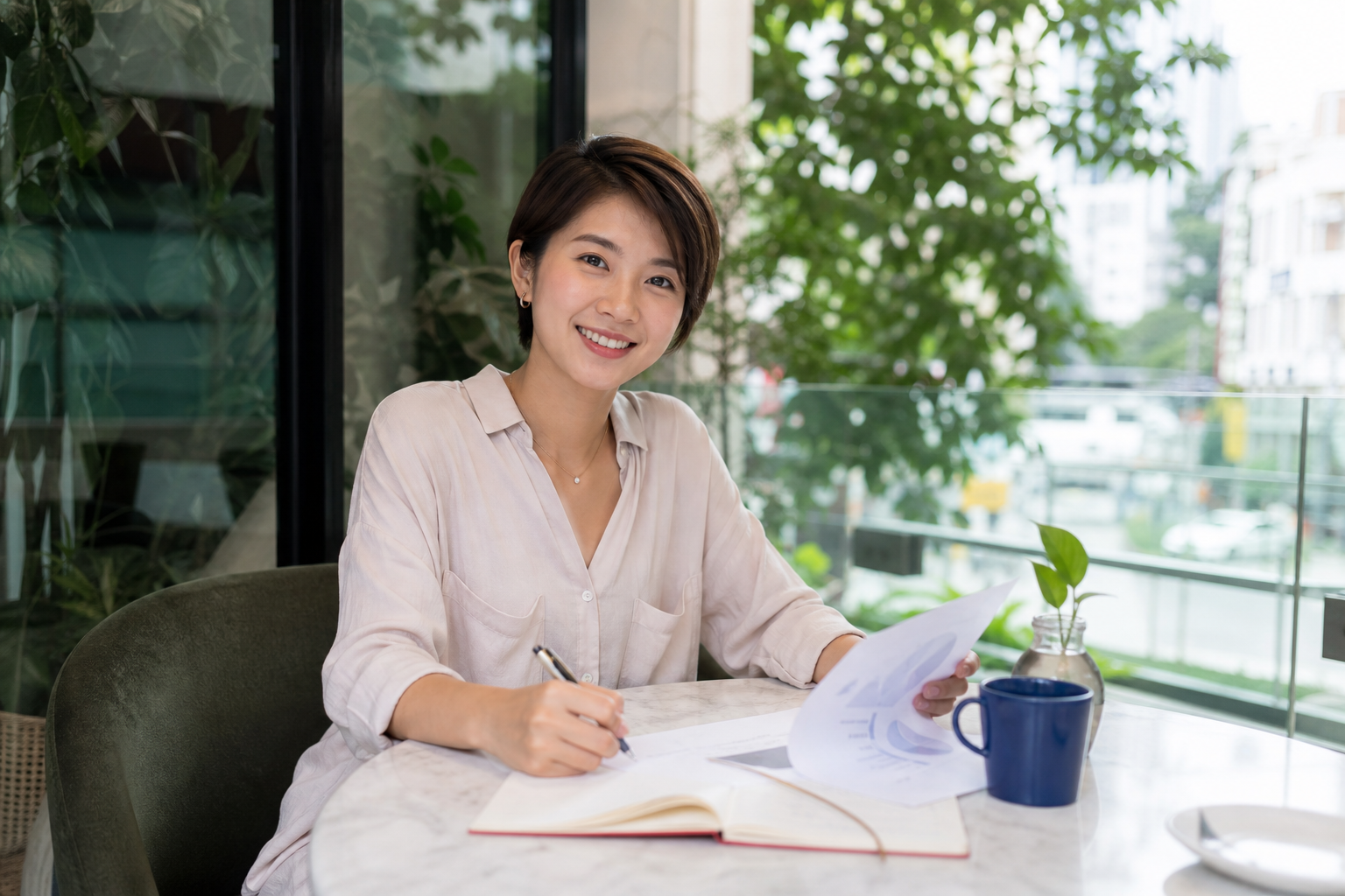 Chinese Malaysian freelancer preparing a quotation