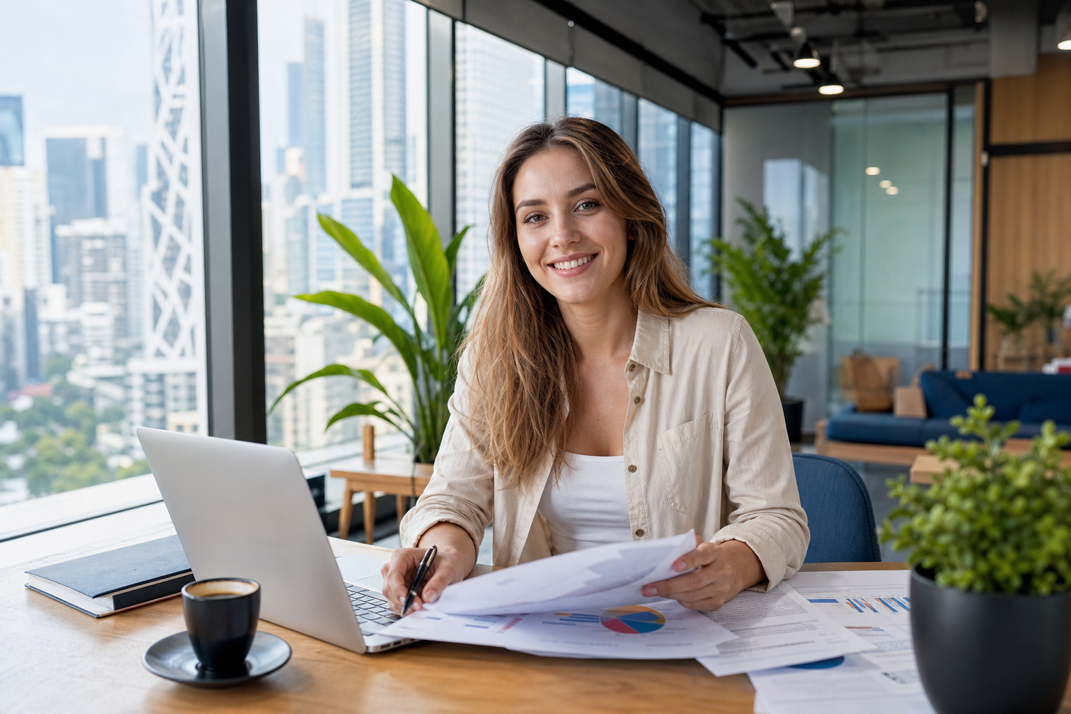 European freelancer managing delivery documents